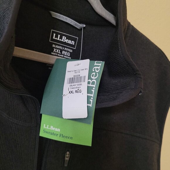 L.L.Bean Mens Slightly Fitted Sweater Fleece Vest XXL Casual Outdoors Hiking TMD - Picture 6 of 9